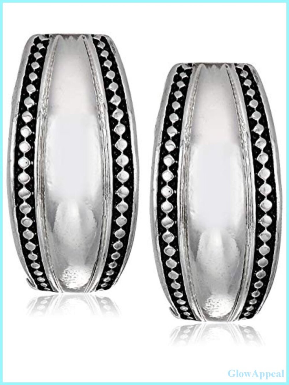 Silver Clip-On Button Earrings EZ Comfort Prong Set